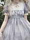 Evahair fashion floral printed short sleeve lolita dress