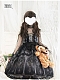 Evahair fashion black lolita dress with bowknot