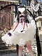 Evahair princess style short sleeve white and blue lolita dress