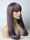 2018 Mixed Purple New Color Synthetic Wig with Bangs