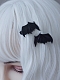 Evahair Gothic Black Bat-Wings Hairpin