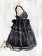 Evahair fashion black lolita dress with bowknot