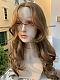 Evahair 2022 New Style Cool Brown Long Wavy Synthetic Lace Front Wig