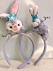 Evahair Cute Purple Bunny Furry Hairpin