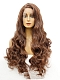 Evahair Fashion Style Brown Long Curly Synthetic Wig