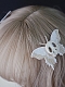 Evahair 2021 Gothic Style Butterfly and Skeleton Mashup Handmade White Hairpin
