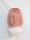 Evahair 2022 New Style Pink Short Straight Synthetic Wig with Bangs