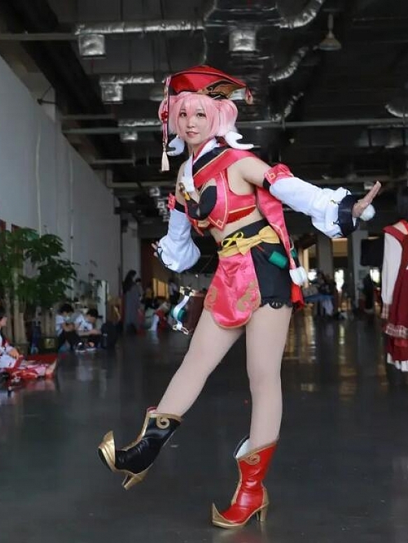 Evahair Genshin Impact Yanfei cosplay costume 