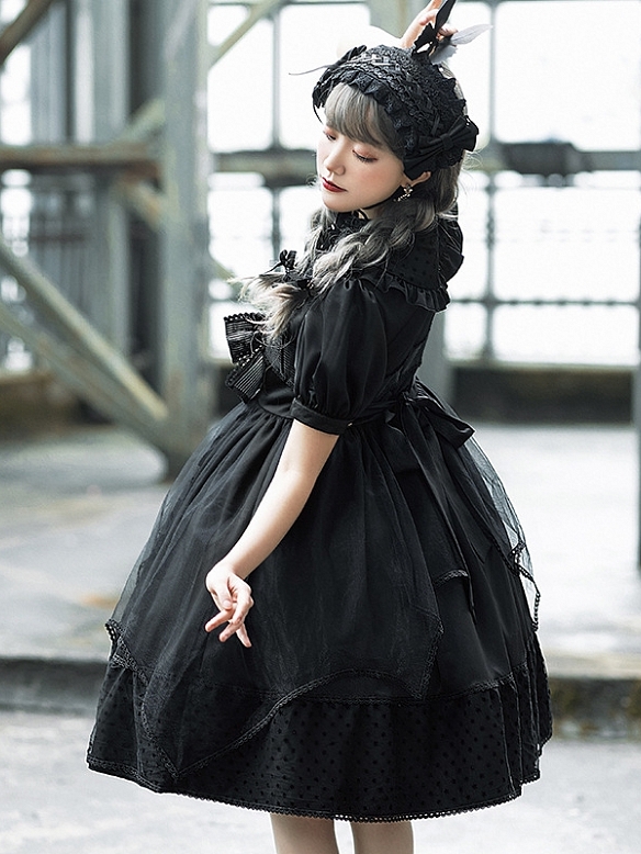 Evahair dark style short sleeve lolita dress