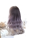 Japanese style Cynthia long curly gradient foggy purple lolita wig