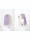 Evahair 2021 New Style Half Blonde and Half Purple Medium Straight Synthetic Wig with Bangs