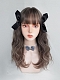 Evahair 2021 New Style Grayish Pink Long Wavy Synthetic Wig with Bangs