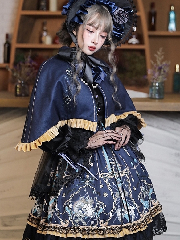 Evahair fashion design floral printed lolita dress