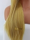 Yellow Blonde Long Straight Synthetic Lace Wig