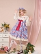 Evahair fashion strawberry printed blue lolita dress JSK