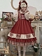 Evahair red ruffle cute lolita dress