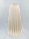 Evahair 2021 New Style Daily Blonde Long Straight Synthetic Wig with Bangs and Hime Cut