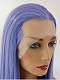 Evahair 2021 New Style Blue Mixed Color Long Straight Synthetic Lace Front Wig