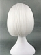 Evahair White Bob Straight Synthetic Wig