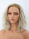 Blonde with Brown Root Water Wave Synthetic Short Lace Front Bob Wig