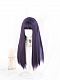 Evahair Sweet Purple Mixed Color Long Straight Synthetic Wig with Bangs