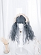 Evahair Lolita Haze Blue Long Wavy Synthetic Wig With Bangs