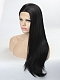 Jet Black Long Straight Synthetic Lace Front Wig