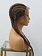 Evahair 2021 New Style Tangerine Brown Long Braided Synthetic Lace Front Wig