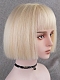 Evahair 2021 New Style Blonde Short Straight Synthetic Wig with Bangs