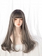 Evahair Daily Linen Grey Long Synthetic Wig with Bangs