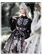 Evahair black gothic punk style lolita dress