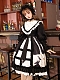 Evahair fashion punk style nun printed lolita dress