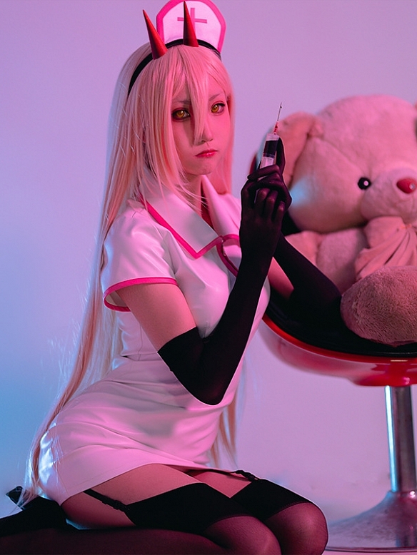 Evahair Chainsaw Man Makima sexy nurse cosplay costume