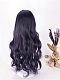 Evahair Grayish Purple Long Wavy Synthetic Wig with Bangs