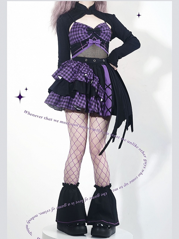 Evahair little demon style punk lolita suits
