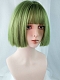 Evahair Cute Green Bob Synthetic Wig with Bangs