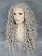 Hot Seller Grey Curls Lace Front Synthetic Wig