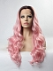 2016 Hot Instagram Color Ombre Pastel Pink Synthetic Lace Front Wig
