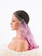 Purplish Pink Wavy Synthetic Lace Front Wig