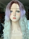 Preorder--Evahair 2021 New Style Purple Ombre Long Wavy Synthetic Lace Wig