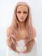 EvaHair Candy Pink Long with Sexy Wavy Synthetic Lace Front Wig