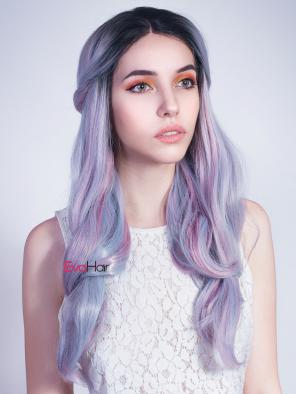 Unicorn Color Synthetic Lace Front Wigs