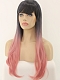 EvaHair Pink Ombre with Bangs