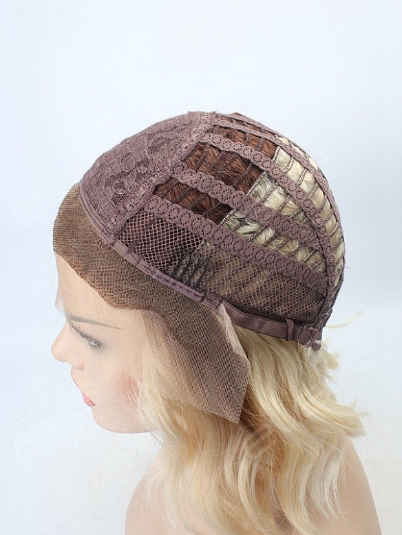 EvaHair Graduated Cut Wavy Bob Lace Front Synthetic Wig