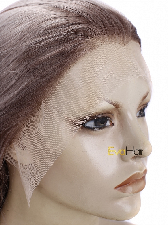 Pink Ombre Long Wavy Synthetic Lace Front Wig