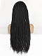 Evahair 2021 new Style Black Long Straight Braided Synthetic Lace Front Wig