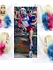 Evahair Fashion Style Harley Quinn Gradual Chage Color Cosplay Synthetic Wig