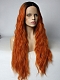 Orange Ombre with Slight Wavy Style Synthetic Lace Front Wig