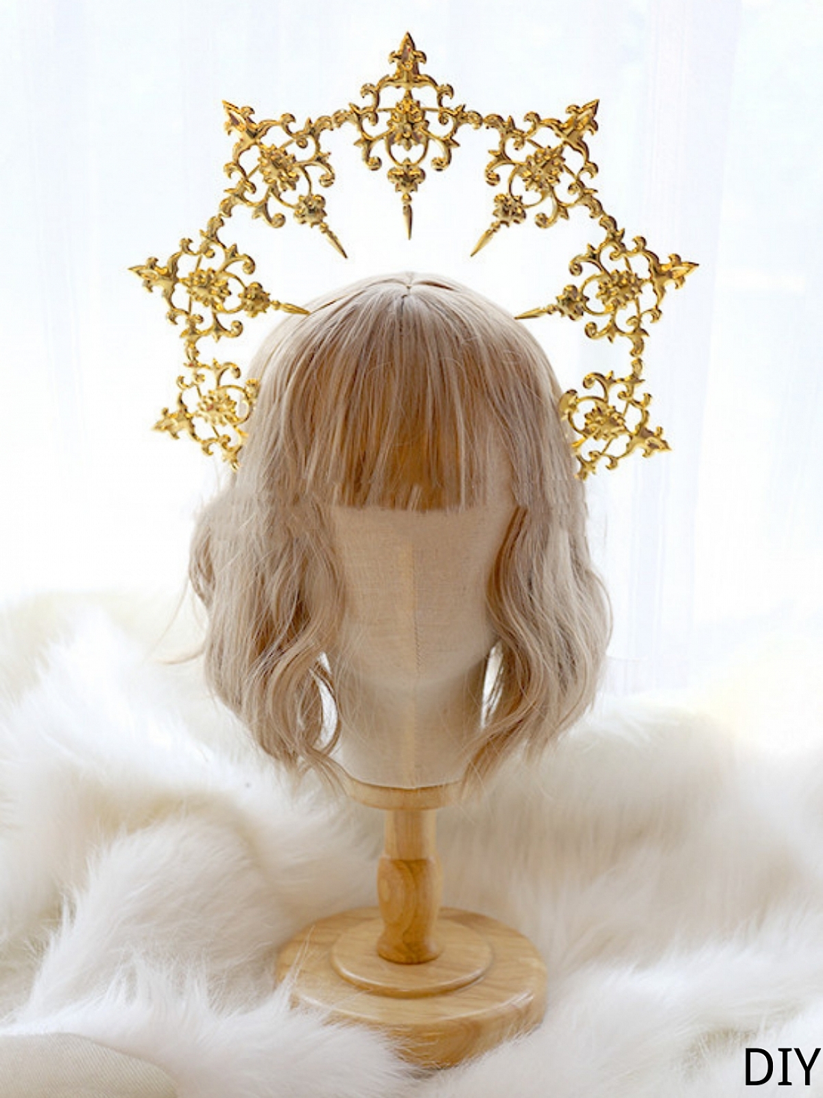 Evahair DIY Golden Hollow-Out Relief Sculpture Hairpin (Material Bag)