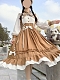 Evahair milk coffee style long sleeve lolita dress